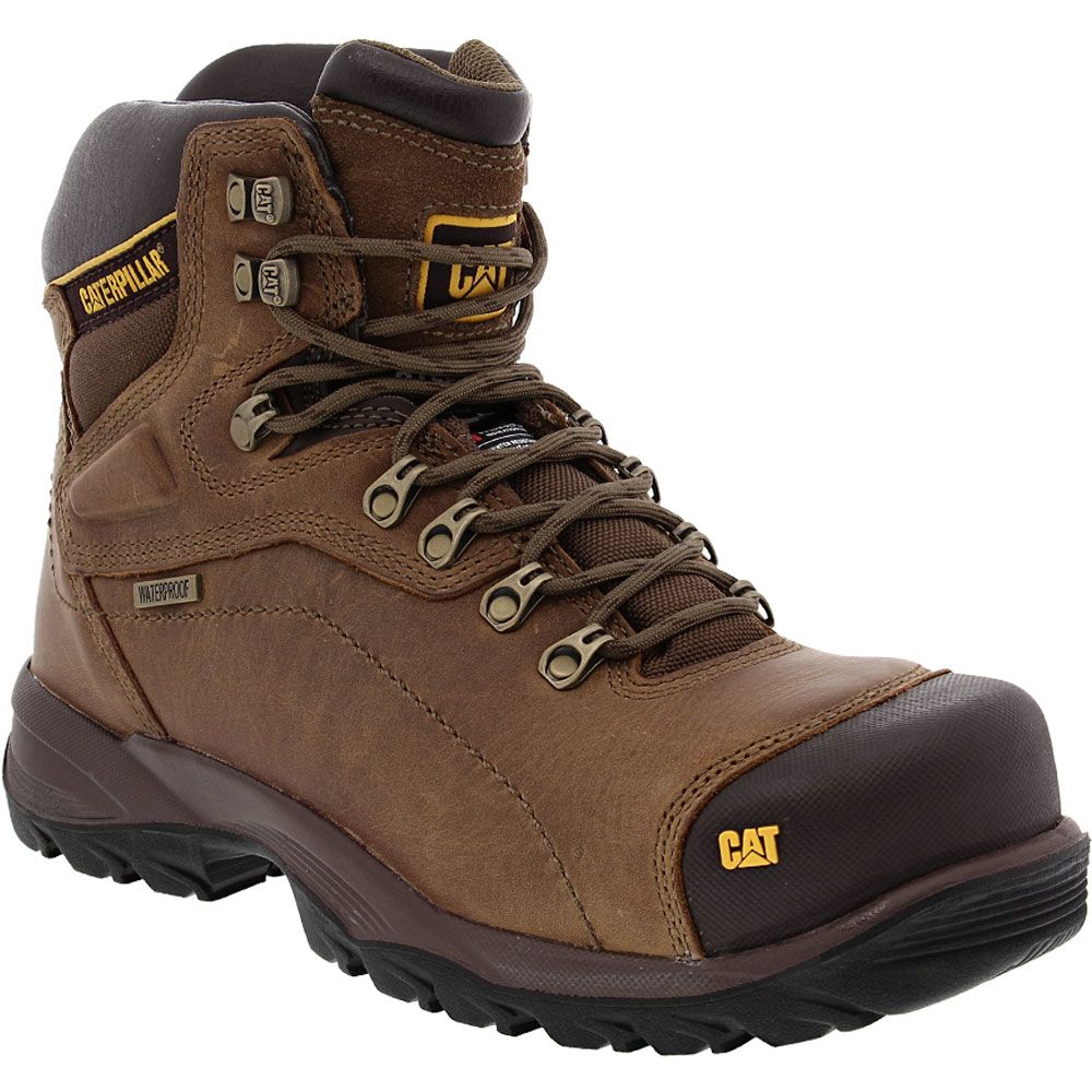 Caterpillar Footwear Diagnostic Hi Steel Toe Work Boots - Mens Brown