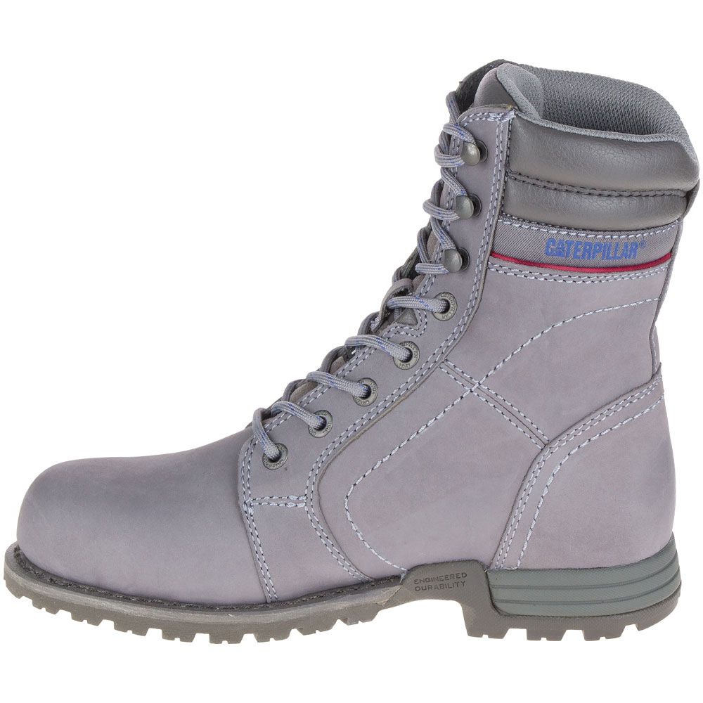 Caterpillar Footwear Echo Wp St Safety Toe Work Boots - Womens Grey Back View