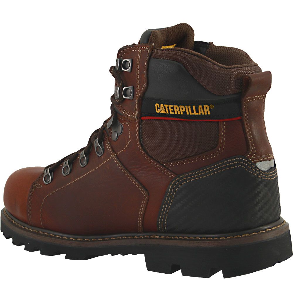 Caterpillar Footwear Alaska 2 Safety Toe Work Boots - Mens Brown Back View