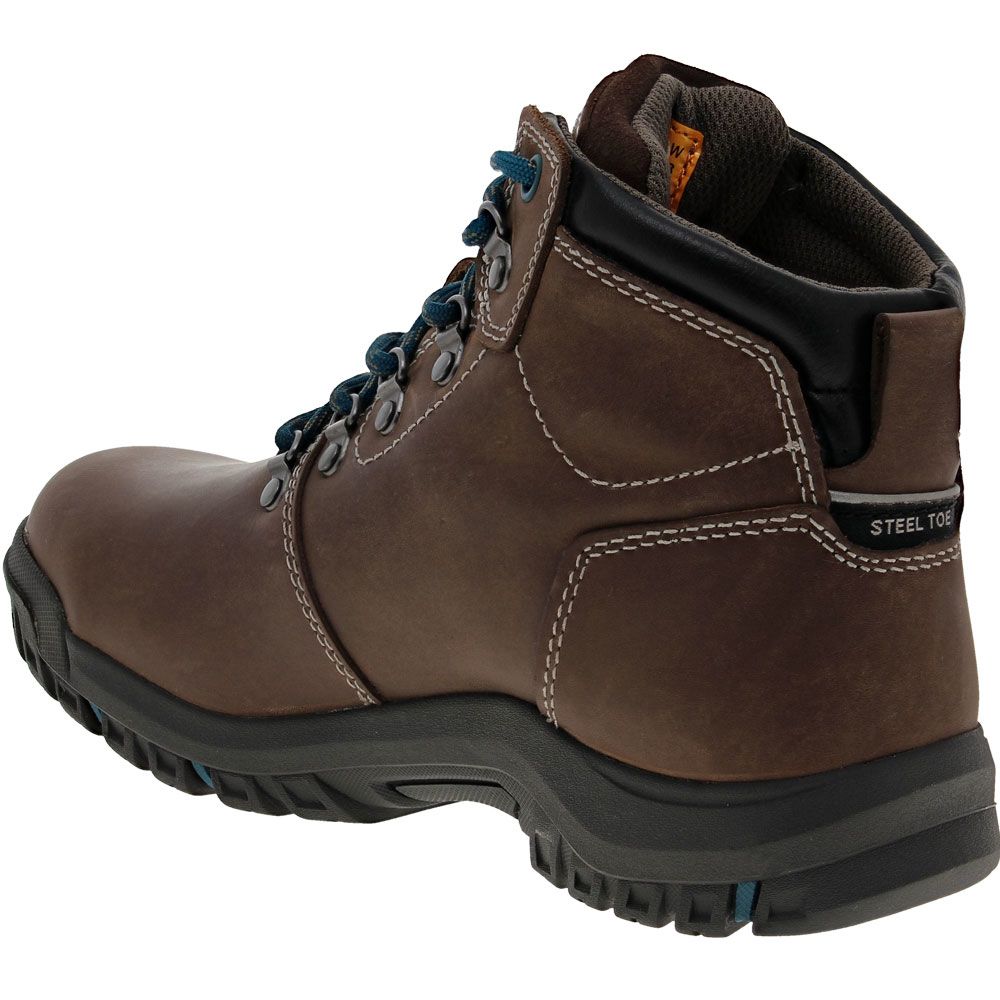 Caterpillar Footwear Mae H2O Safety Toe Work Boots - Womens Bay Leaf Back View