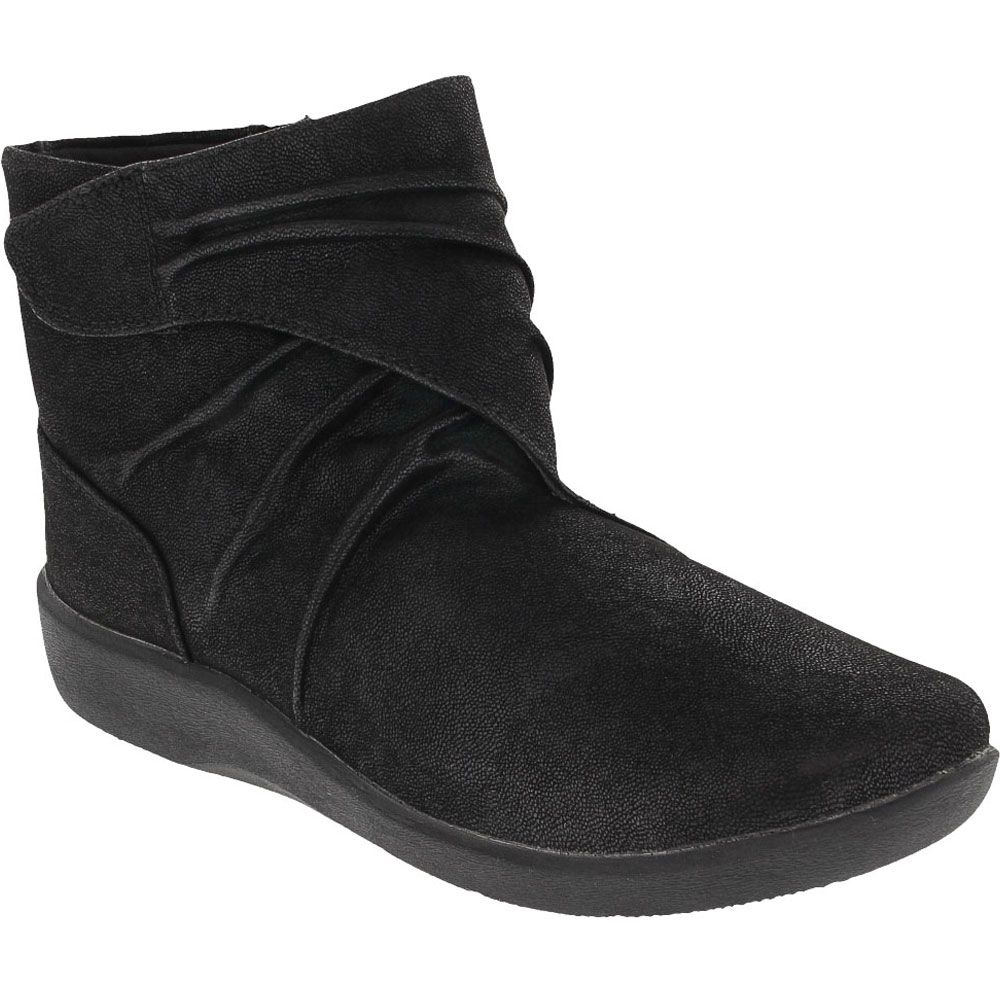 Clarks Sillian Tana Ankle Boots - Womens Black