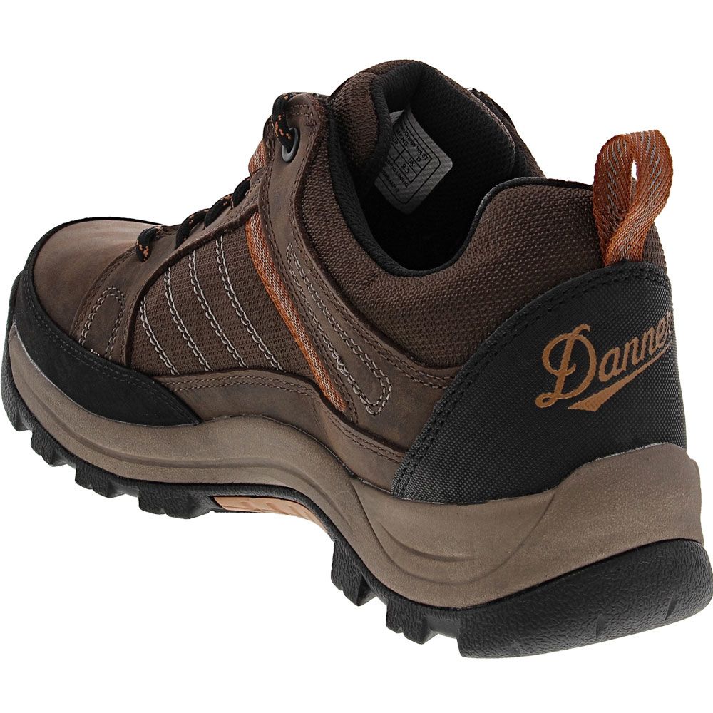 Danner Riverside 3" Mens Steel Toe Work Shoes Brown Orange Back View