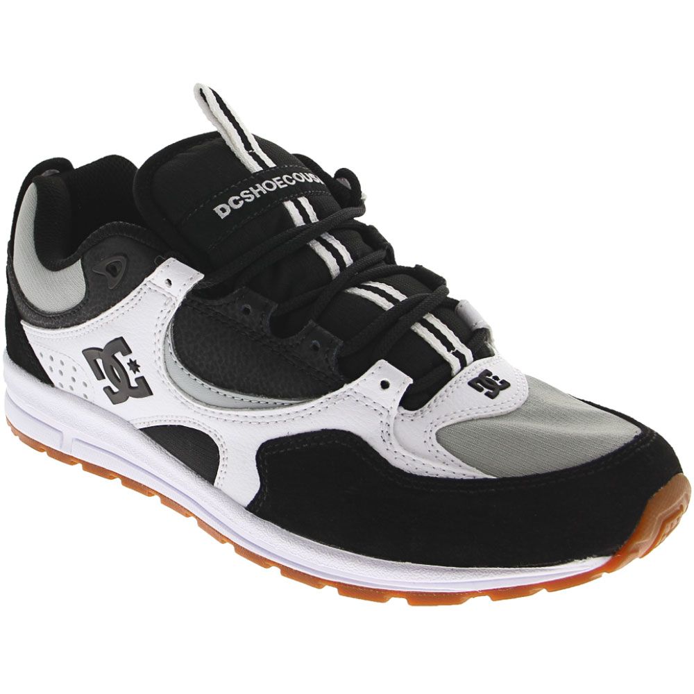 DC Shoes Kalis Lite Skate Shoes - Mens Black Grey White