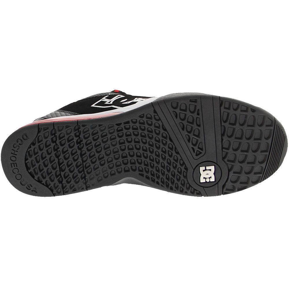 DC Shoes Versatile Low Skate Shoes - Mens Black White Red Sole View