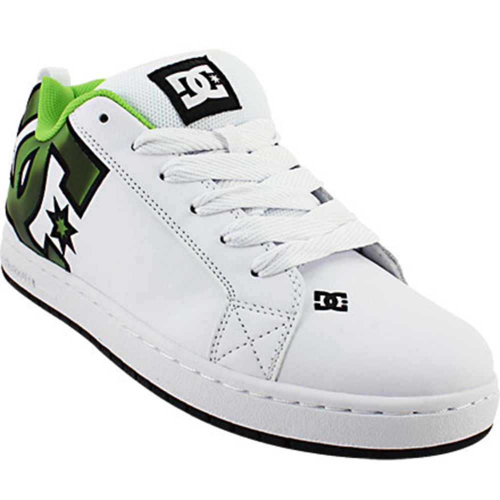 DC Shoes Court Graffik SE Skate Shoes - Mens White Lime
