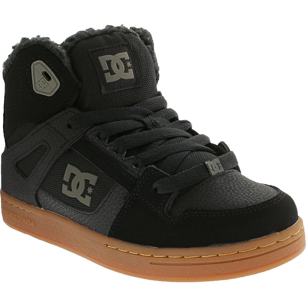 DC Shoes Pure High Top Wnt Skate - Boys Black Olive