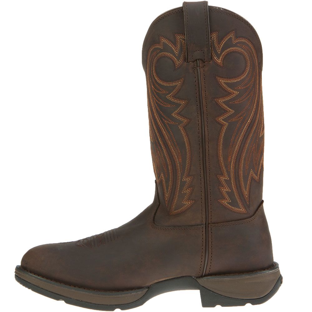 Durango Rebel Chocolate Mens Western Boots Chocolate Wyoming Back View