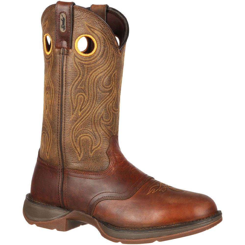 Durango Rebel Brown Saddle Mens Western Boots Sunset Velocity Trail Brown