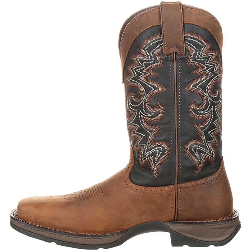 Durango Rebel Chocolate Midnight Mens Western Boots Chocolate Midnight Back View