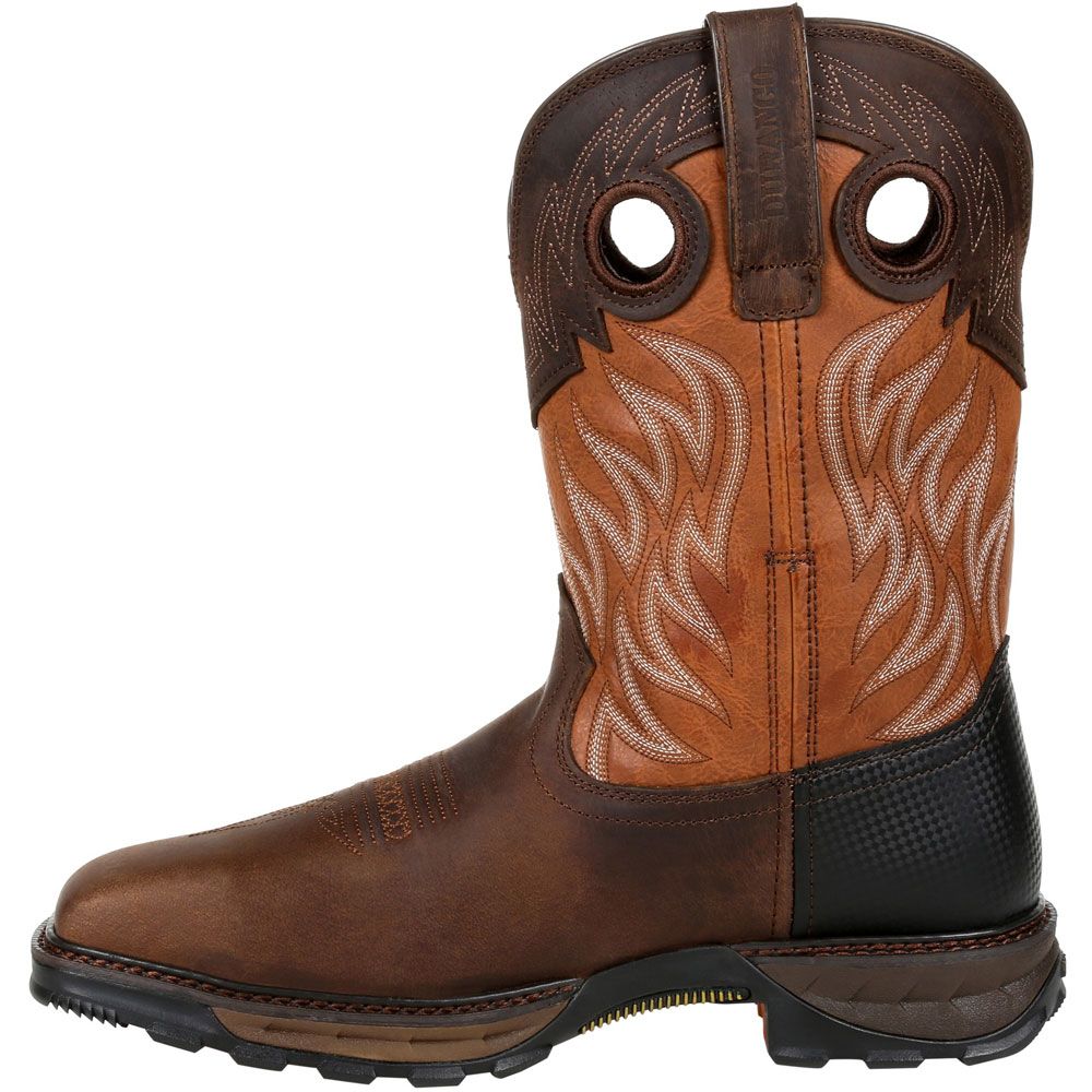 Durango Maverick XP Copper Mens Safety Toe Work Boots Brown Back View