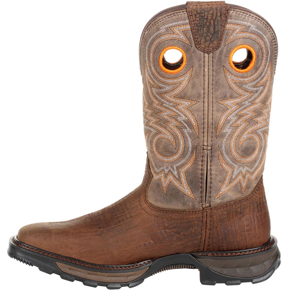 Durango Maverick XP Oat Mens Non-Safety Toe Work Boots Brown Back View