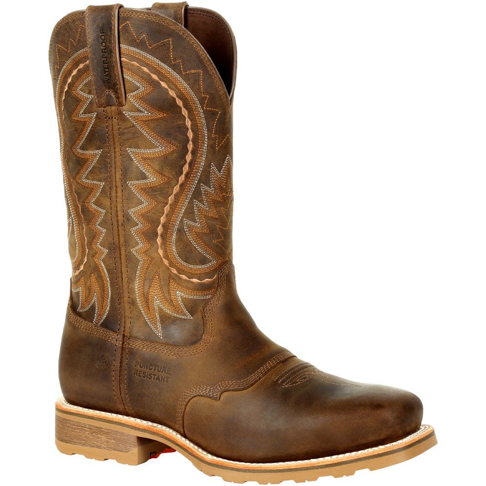 Durango Maverick Pro Waterproof 12" Mens Safety Toe Work Boots Brown