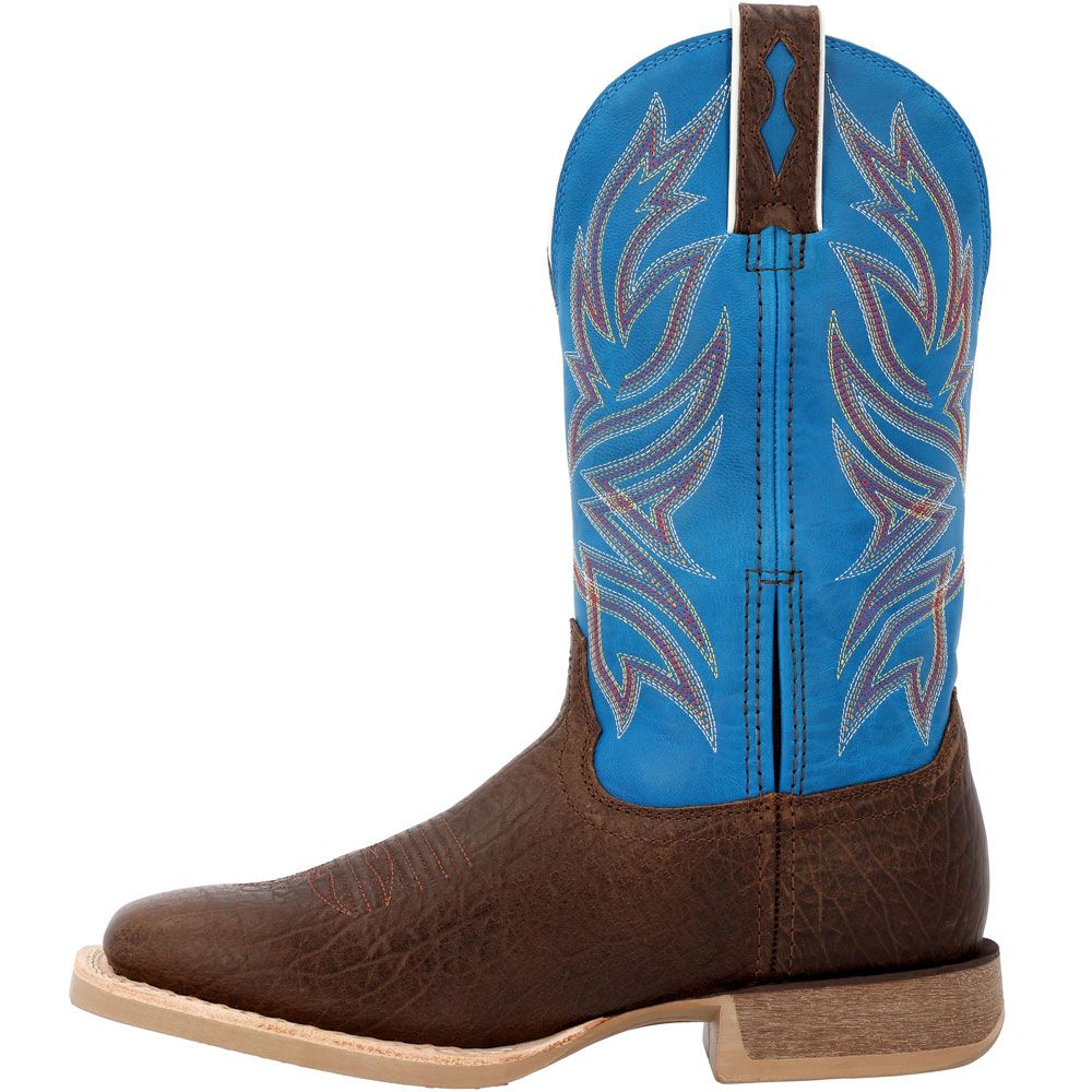 Durango Rebel Pro DDB0421 Mens Western Boots Bay Brown Brilliant Blue Back View