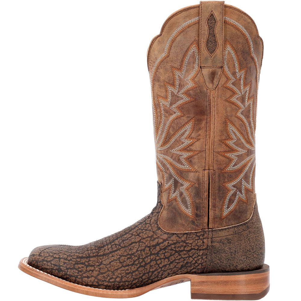 Durango Arena Pro Exotics Mens 13" Western Boots Sepia Back View