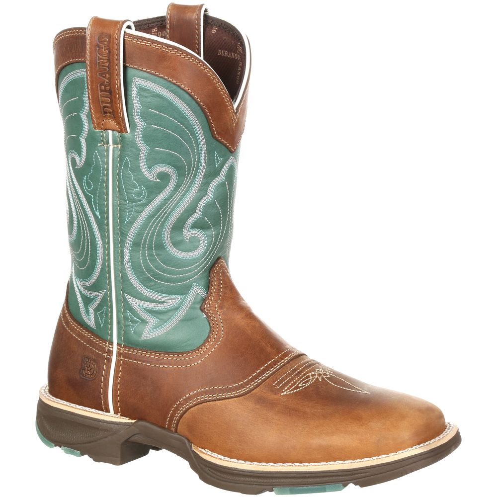 Durango Ultralite Emerald Saddle Womens Western Boots Tan