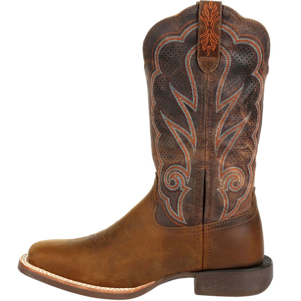 Durango Lady Rebel Pro Cognac Ventilated Womens Western Boots Distressed Cognac Back View