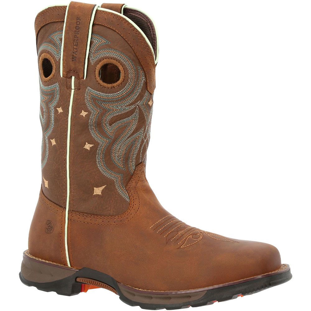 Durango Maverick Waterproof 10" Womens Safety Toe Work Boots Tan