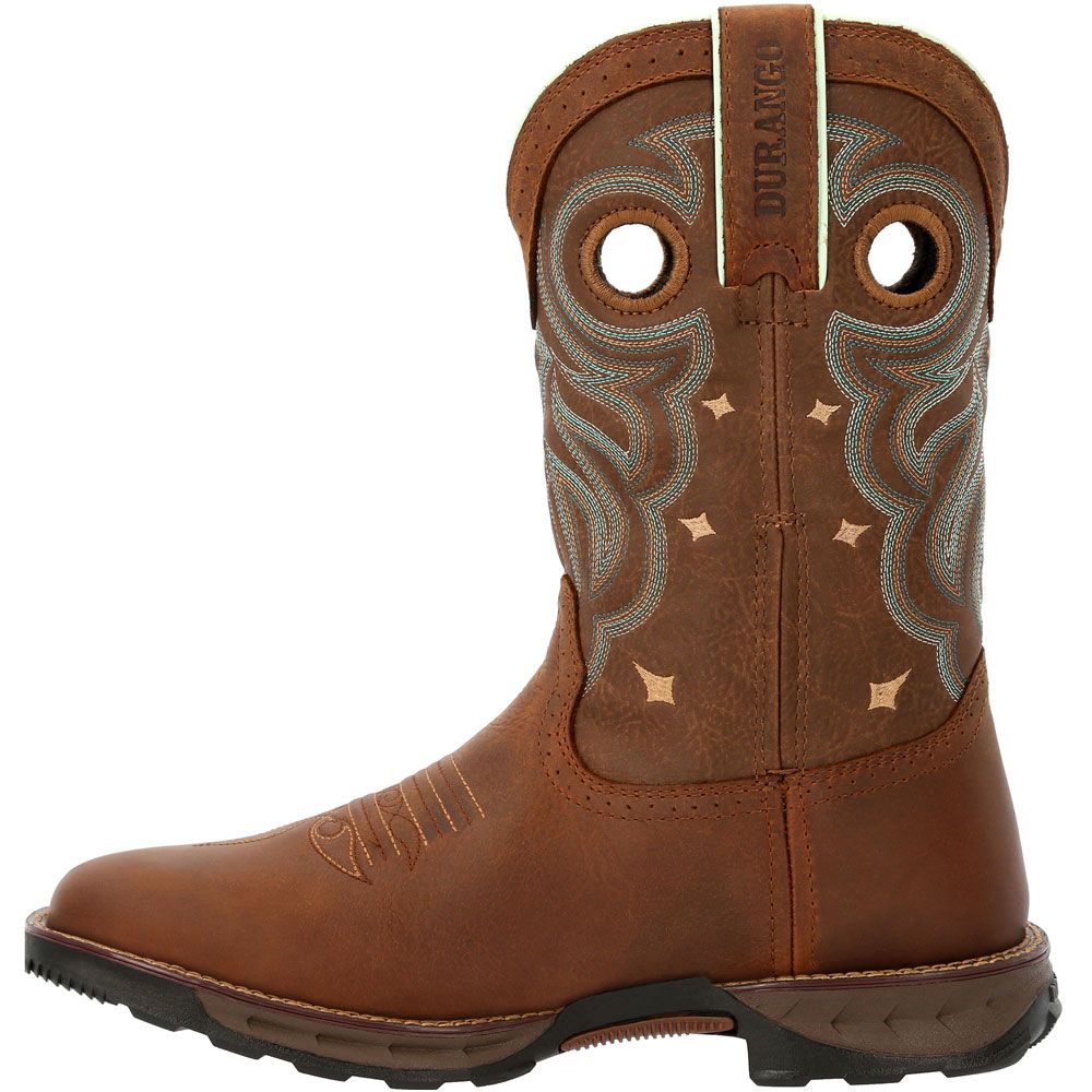 Durango Maverick Waterproof 10" Womens Non-Safety Toe Work Boots Tan Back View