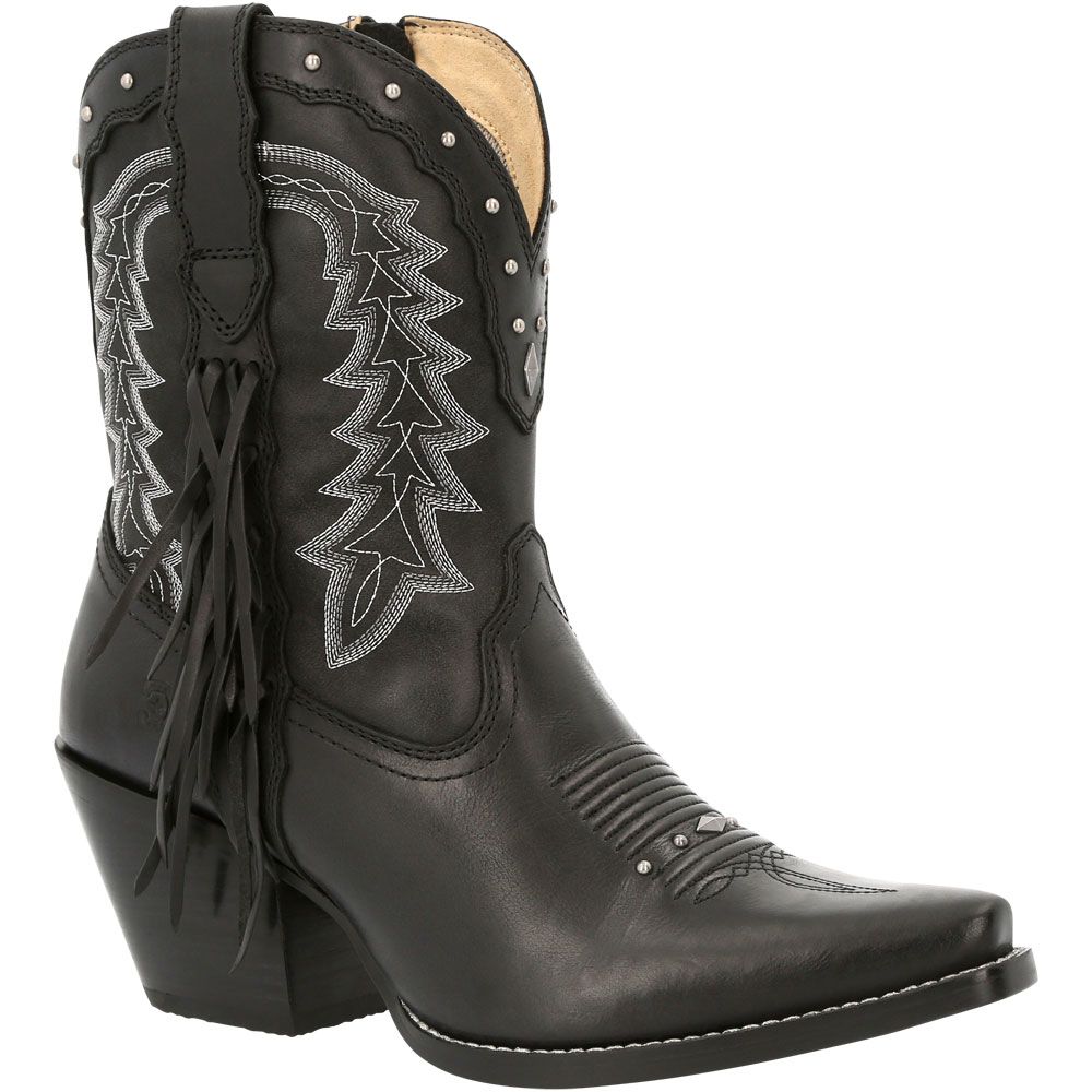 Durango Crush Black Onyx Bootie Womens Western Boots Black Onyx