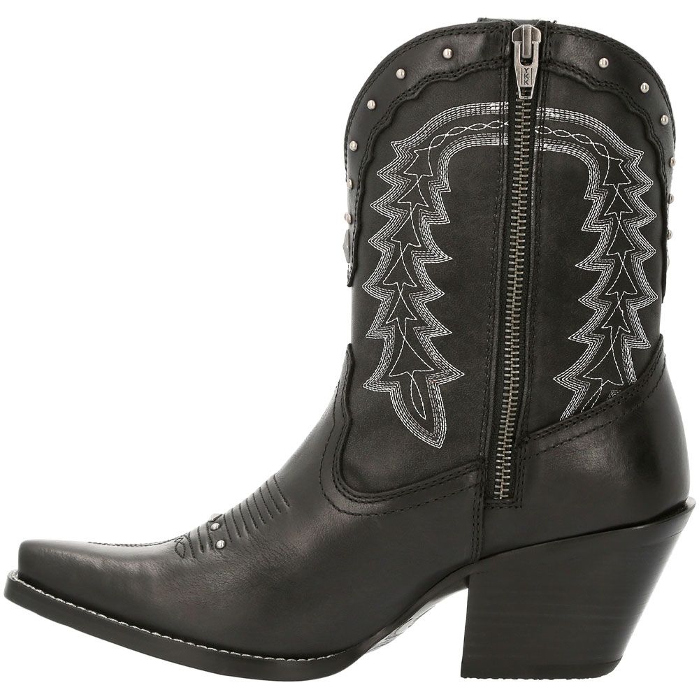 Durango Crush Black Onyx Bootie Womens Western Boots Black Onyx Back View