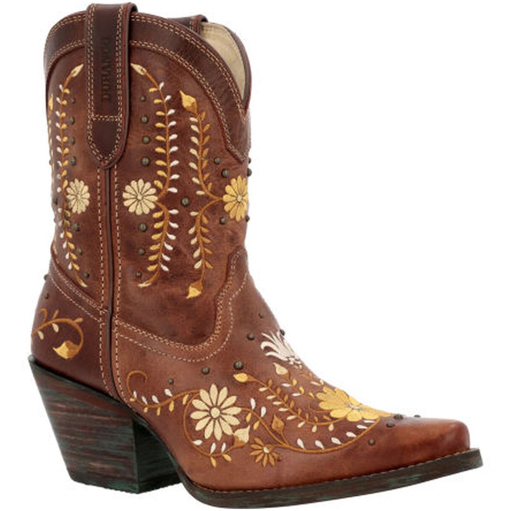 Durango Crush Golden Wildflower DRD0439 Womens Western Boots Golden Wildflower