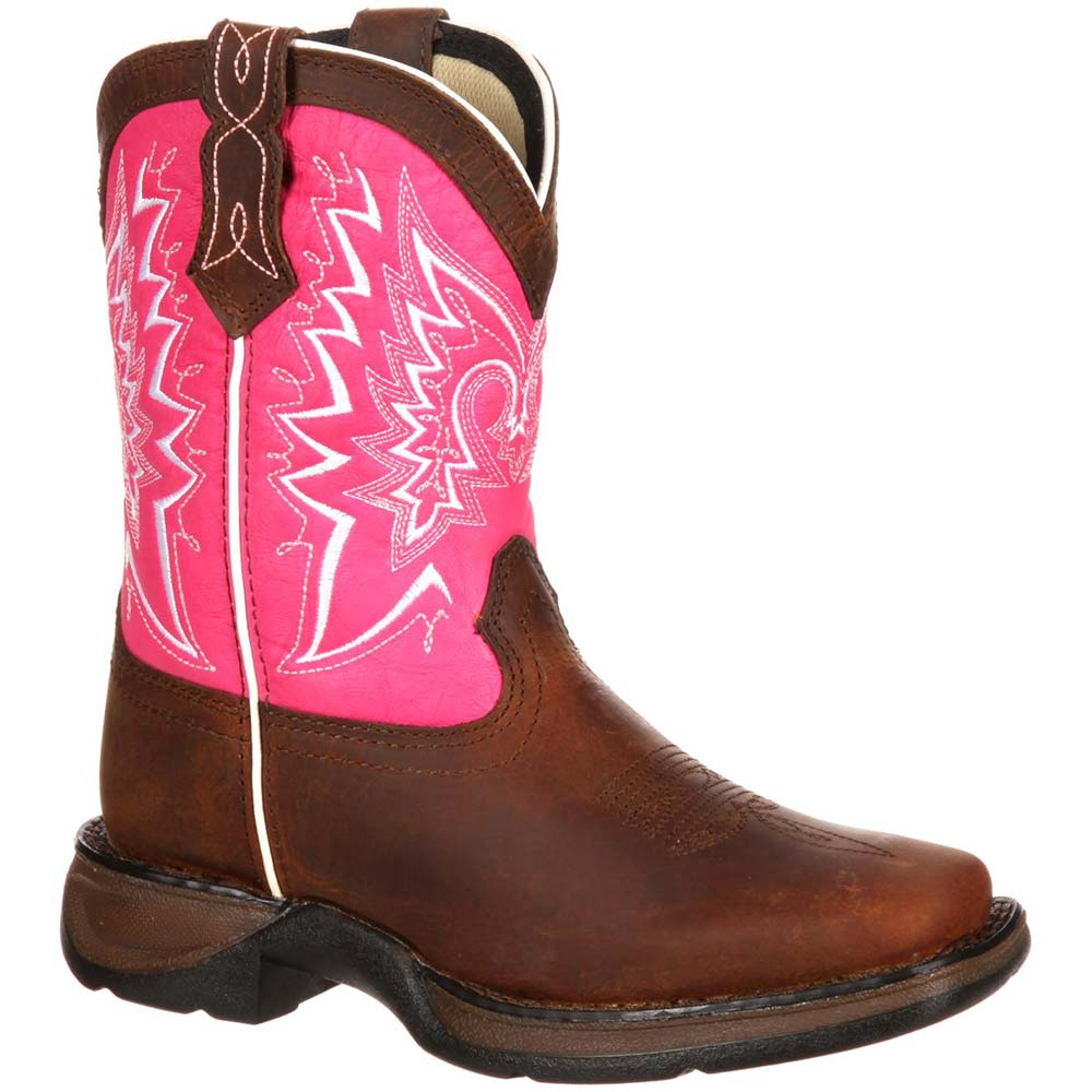 Durango Lil Durango Let Love Fly Little Girls Western Boots Brown