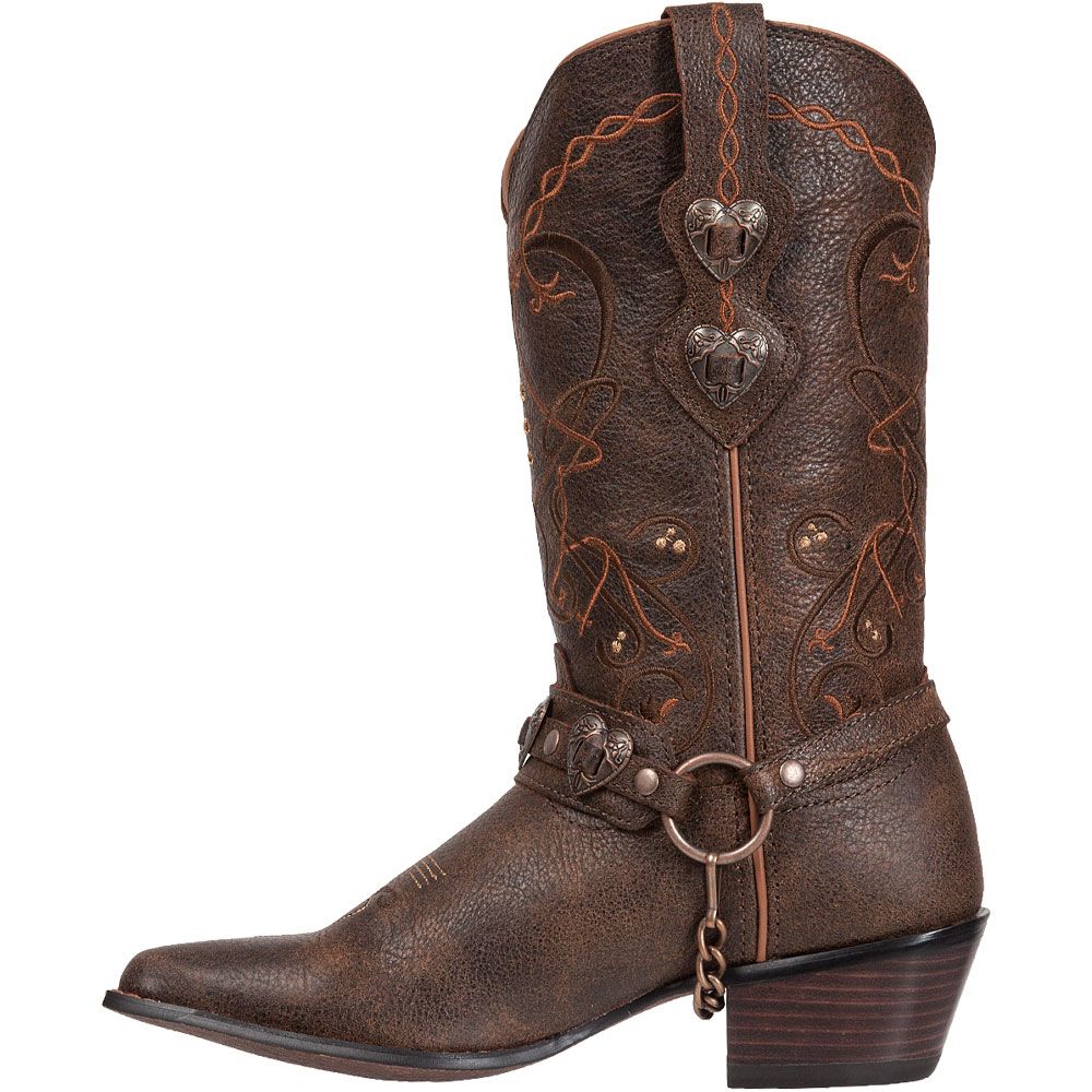 Durango Crush Heartbreaker Womens Western Boots Dusk To Dawn Back View