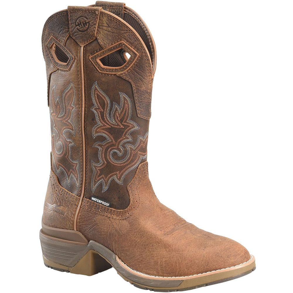 Double H Vengeance 12" Utoe Western Boots - Mens Dark Brown