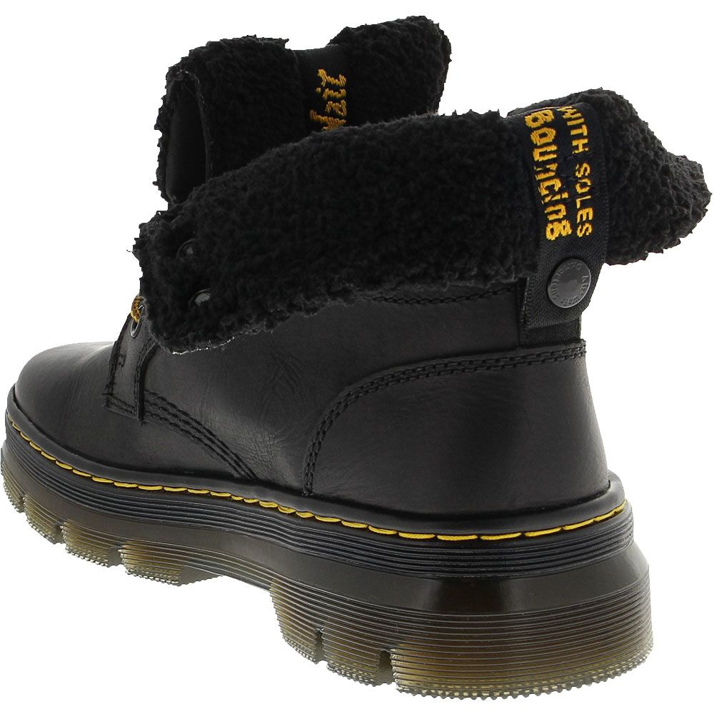 Dr. Martens Combs Fd Winter Casual Boots - Womens Black Back View