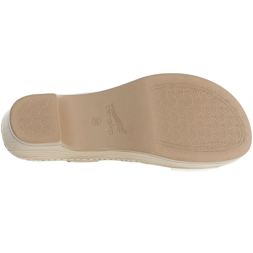 Dansko Marjory Sandals - Womens Ivory Sole View