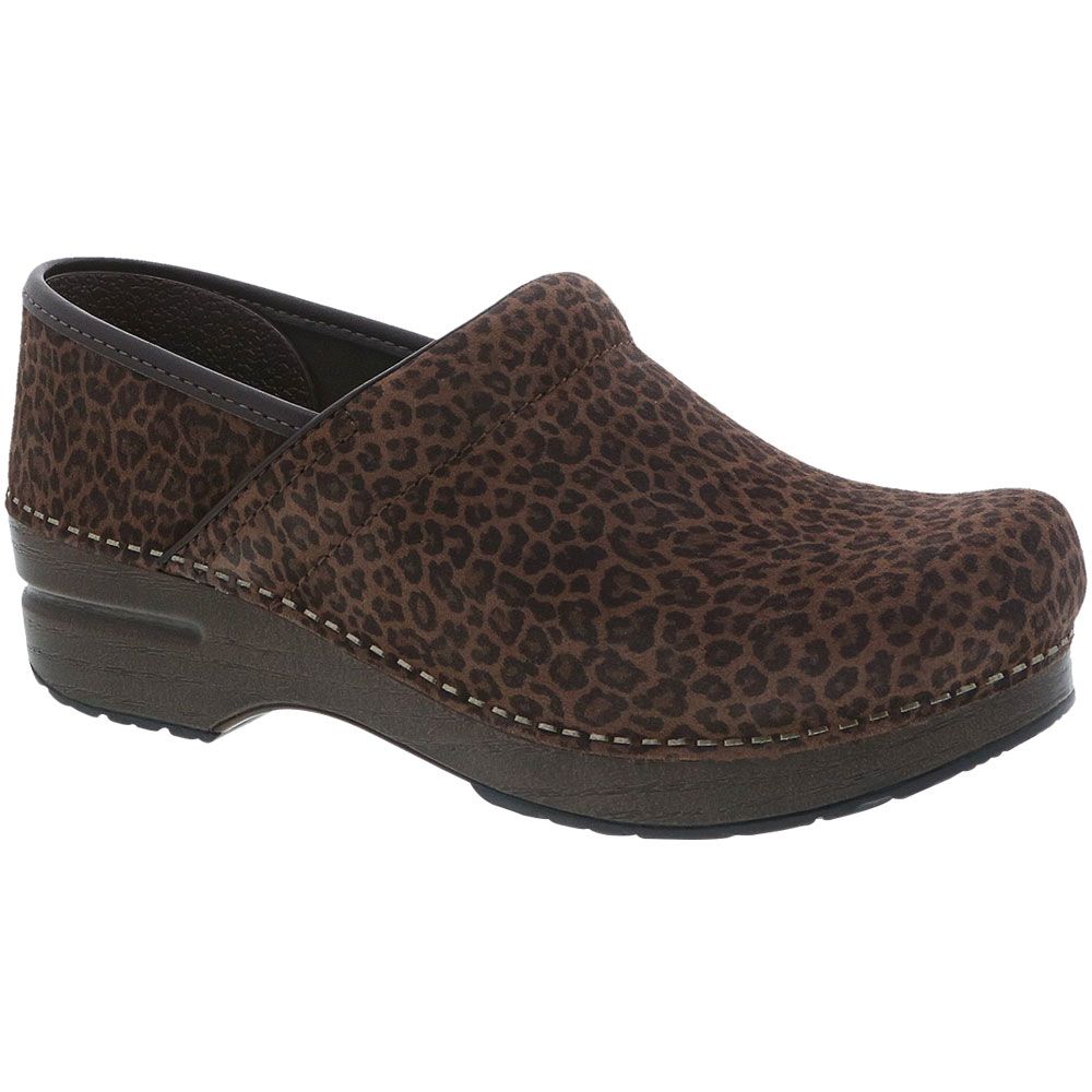 Dansko Pro Stapled Clog Casual Shoes - Womens Mini Leop