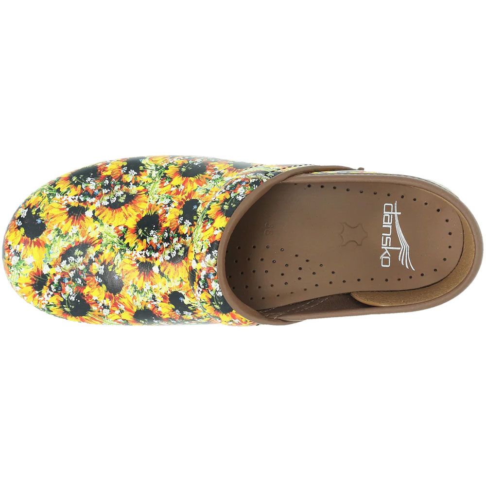 Dansko Professional Clogs Casual Shoes - Womens Sunflower Back View