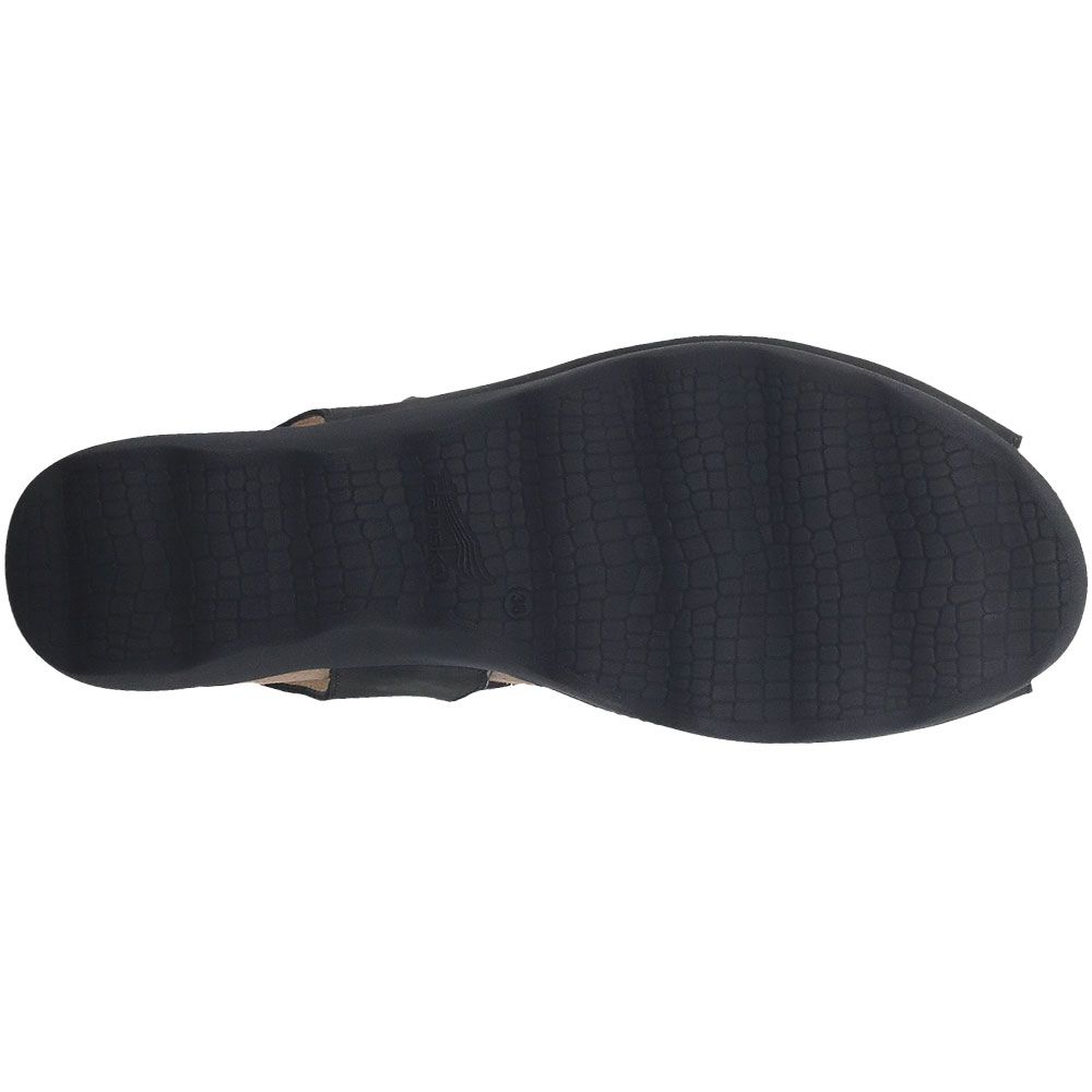 Dansko Marcy Sandals - Womens Black Sole View