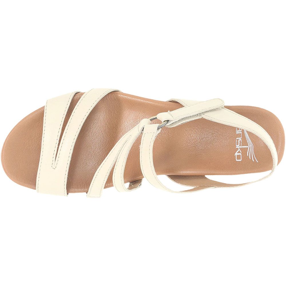 Dansko Addyson Sandals - Womens Ivory Back View