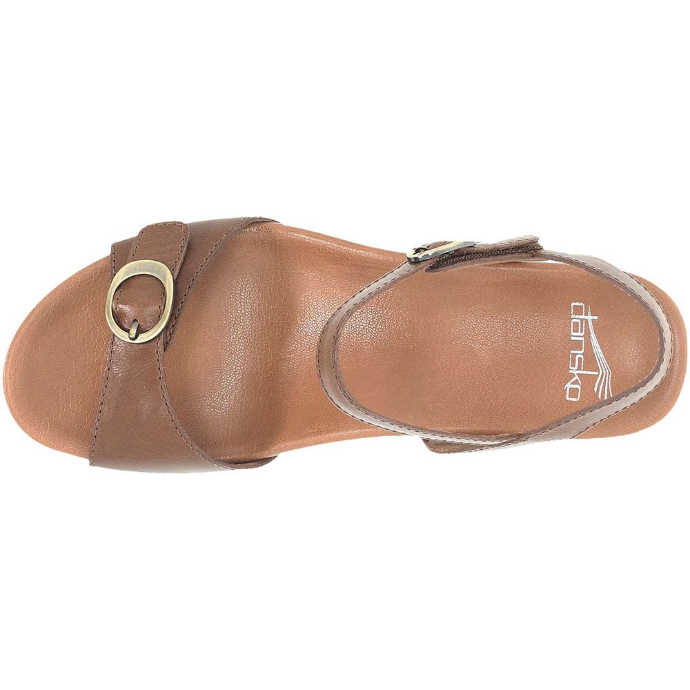 Dansko Arielle Sandals - Womens Tan Back View