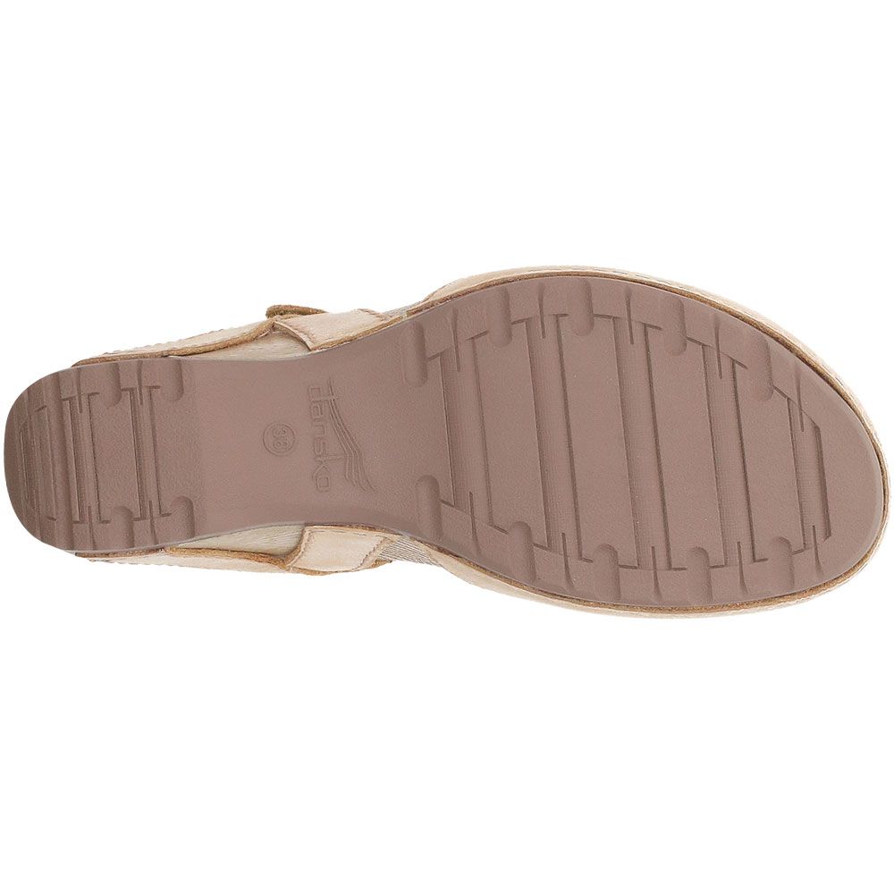 Dansko Tiffani Casual Dress Shoes - Womens Tan Sole View