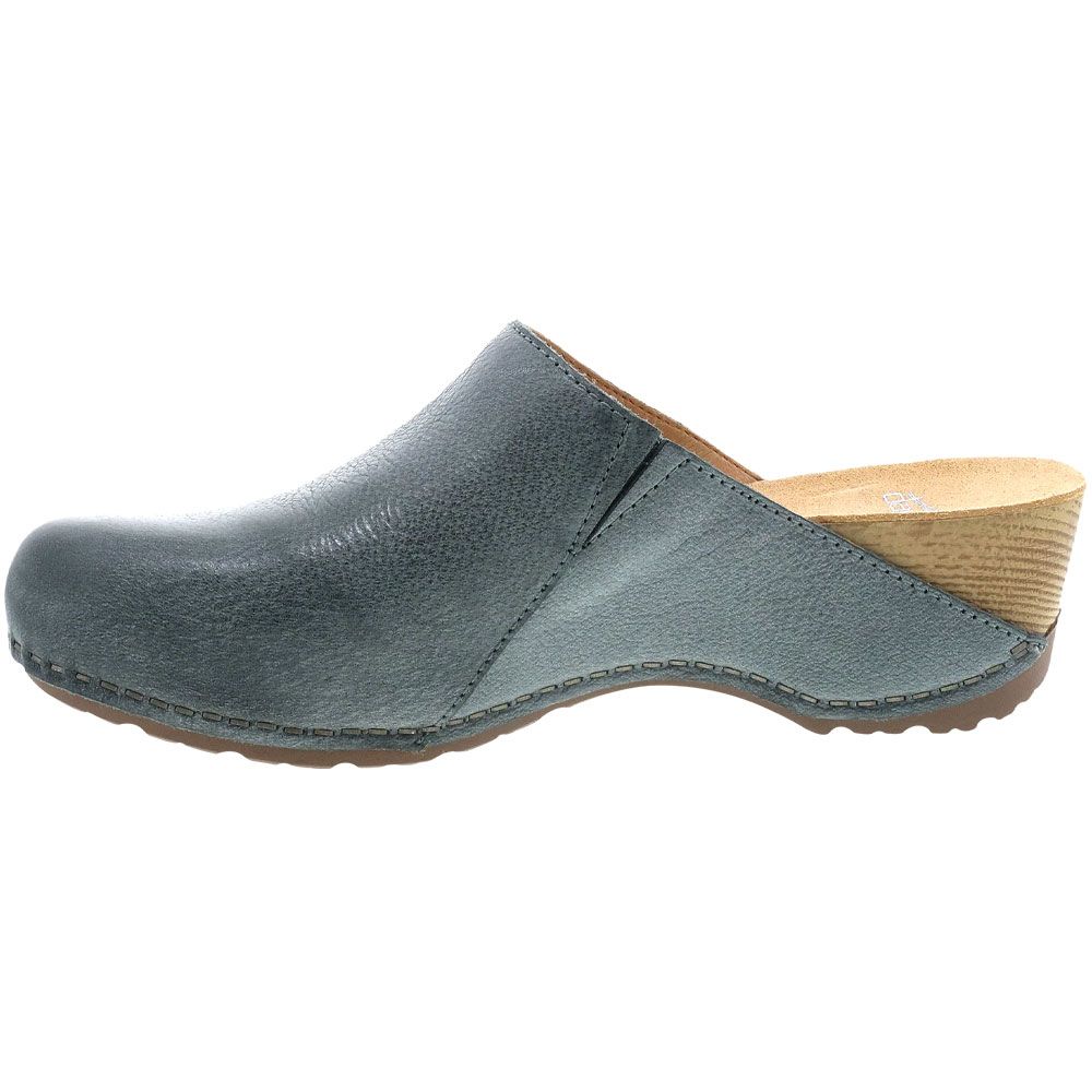 Dansko Talulah Clog Slip on Casual Shoes - Womens Denim Back View