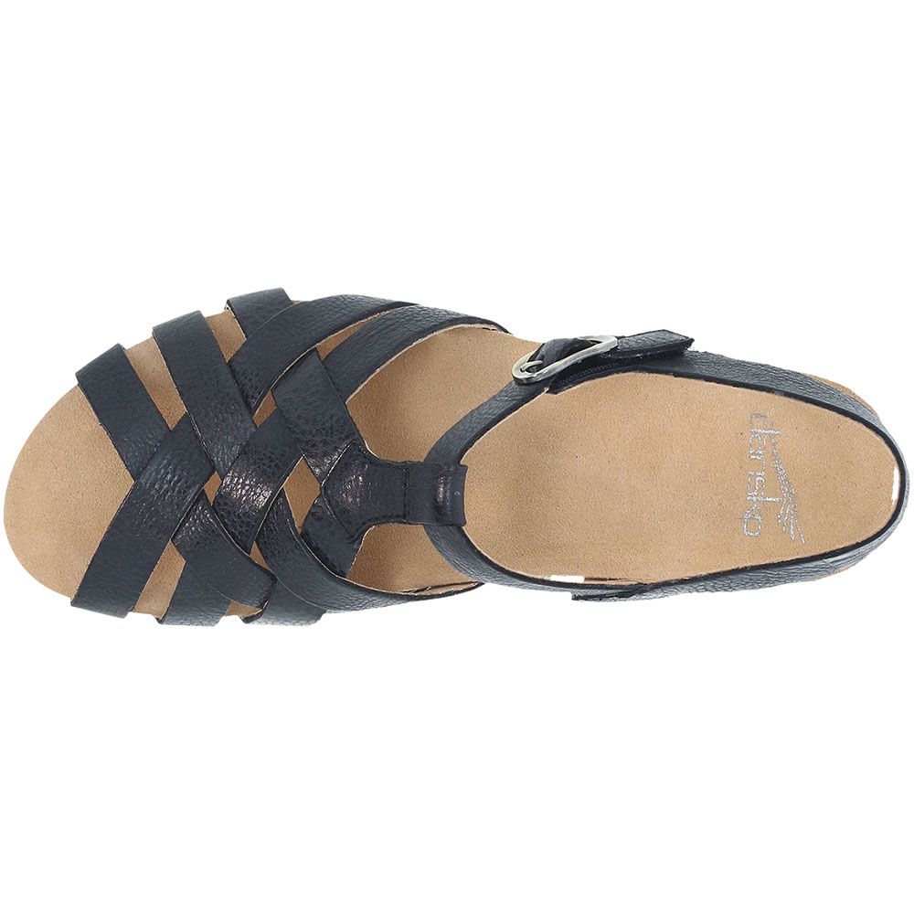 Dansko Tinley Sandals - Womens Black Back View