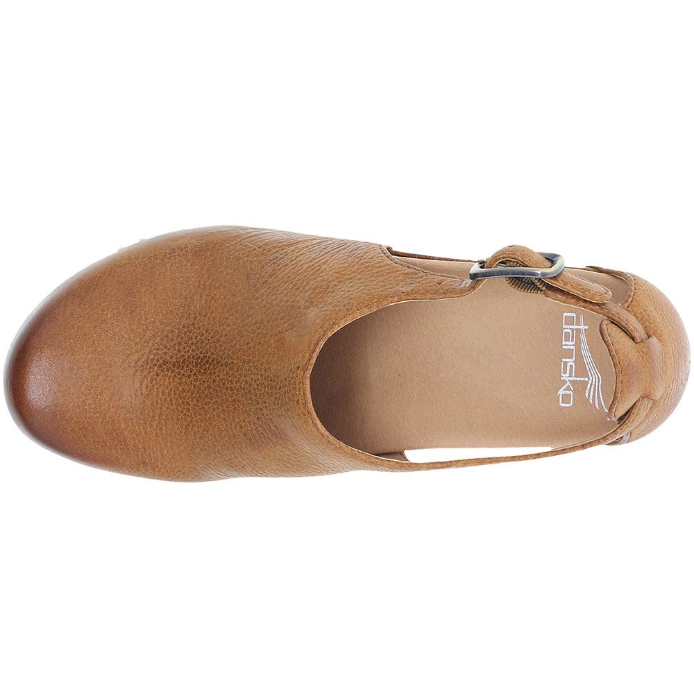 Dansko Sassy Clogs Casual Shoes - Womens Tan Back View