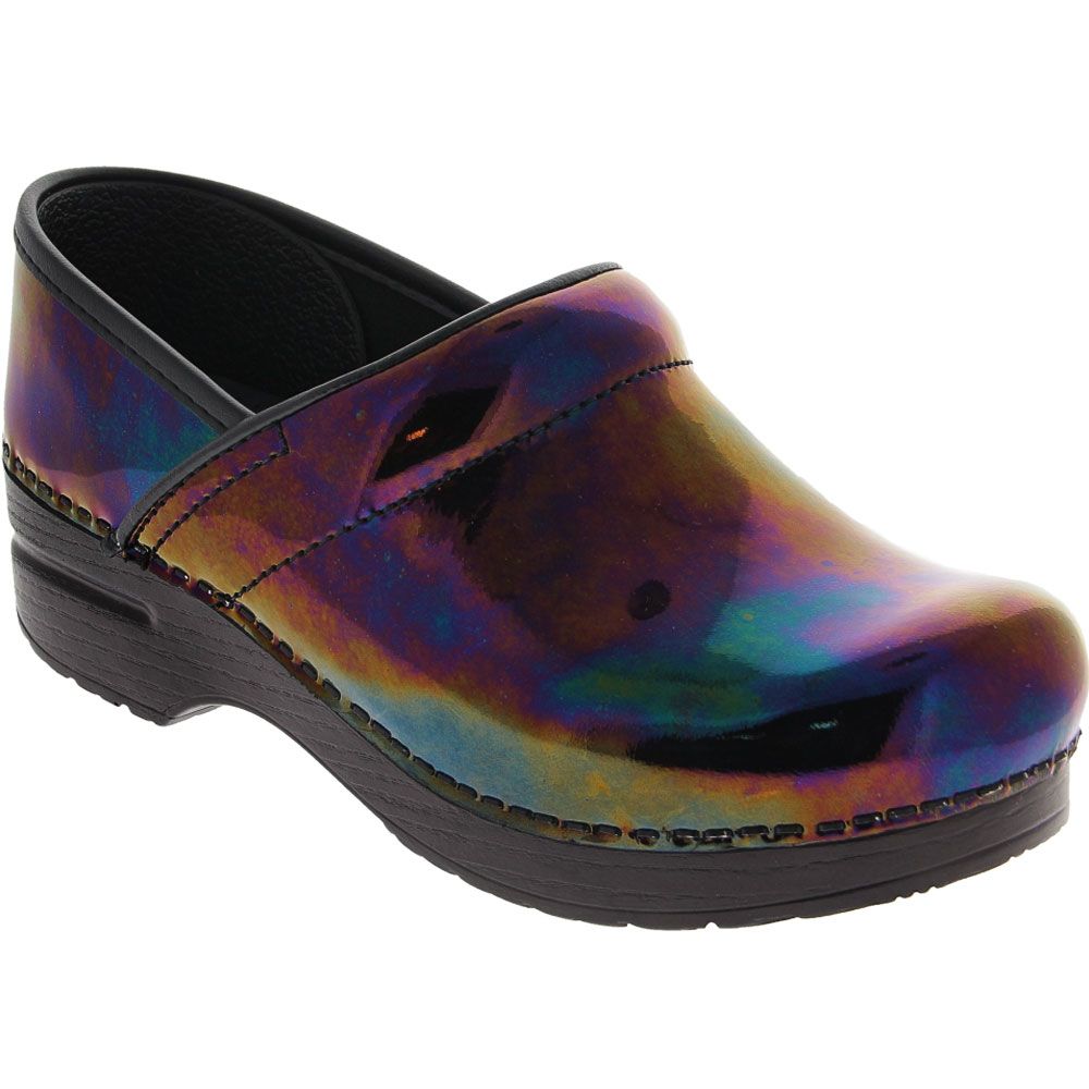 Dansko Pro 406 Clogs Casual Shoes - Womens Petrol Patent