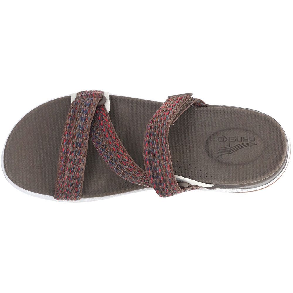 Dansko Rosette Sandals - Womens Brown Multi Back View