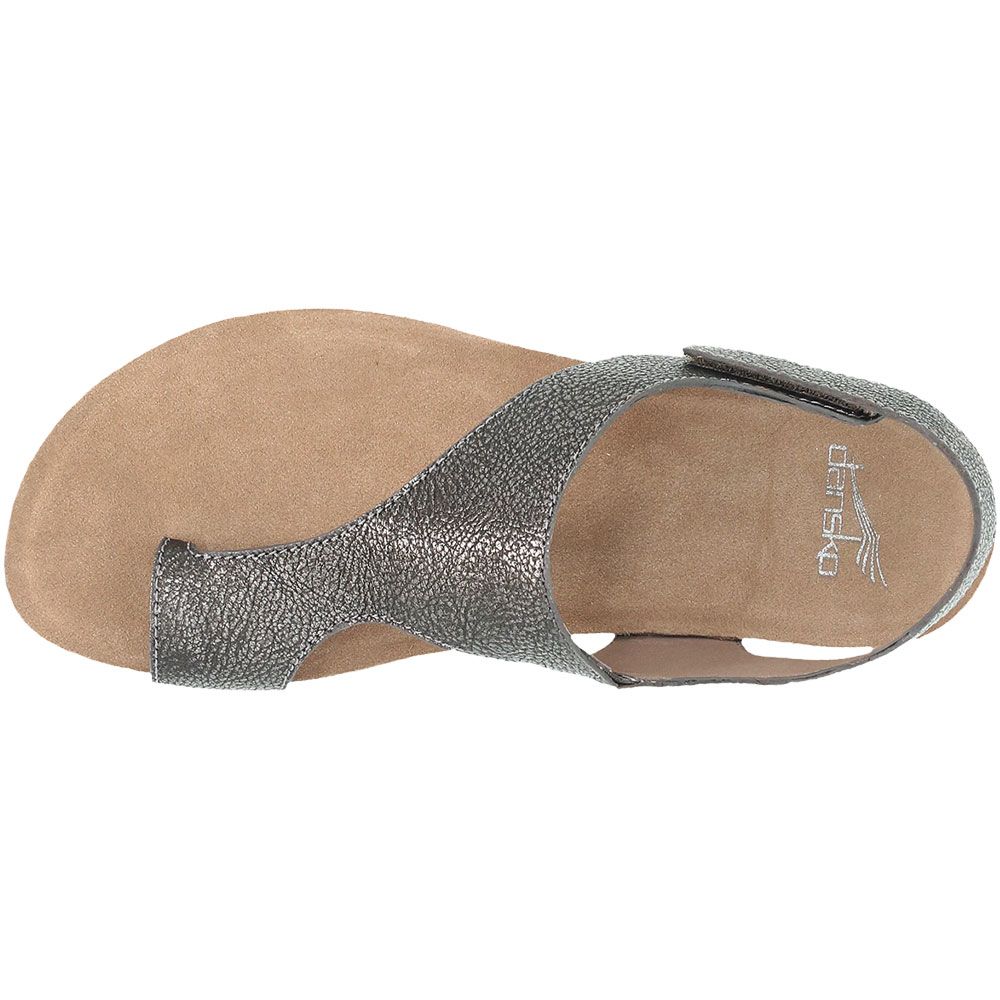 Dansko Reece Sandals - Womens Pewter Back View