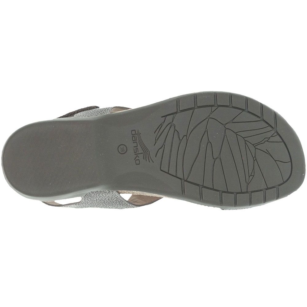 Dansko Reece Sandals - Womens Pewter Sole View