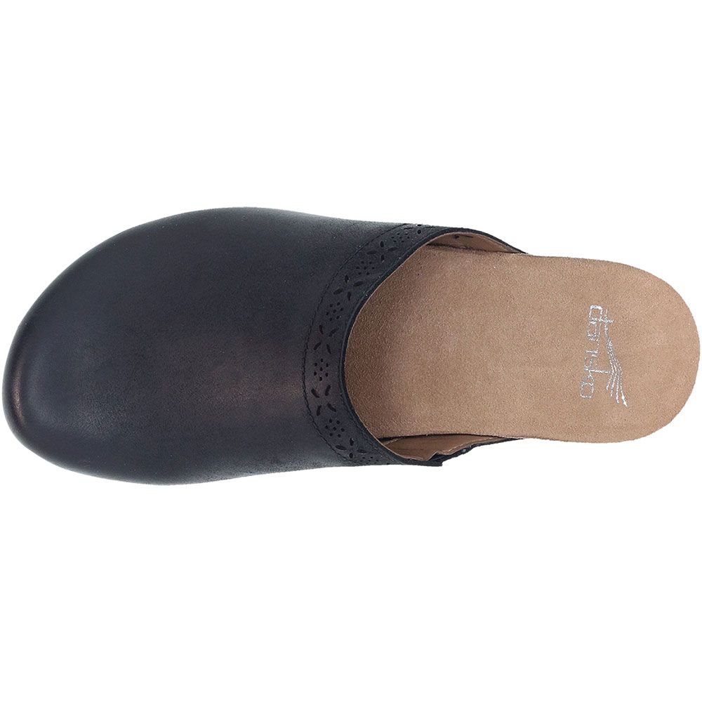 Dansko Robbie Clogs Casual Shoes - Womens Black Back View