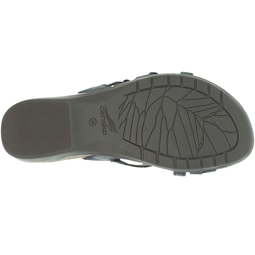 Dansko Roslyn Sandals - Womens Black Sole View