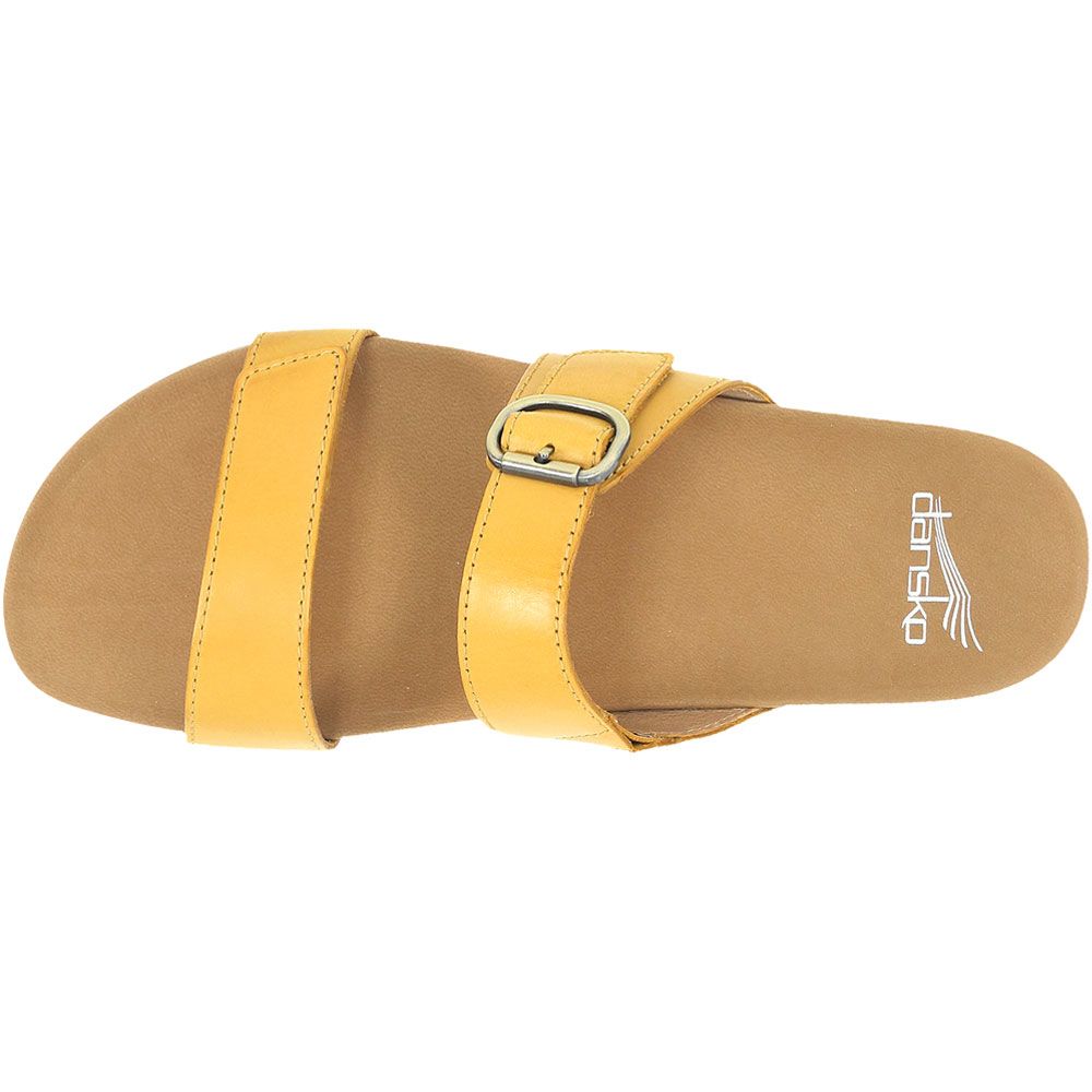 Dansko Justine Sandals - Womens Yellow Back View