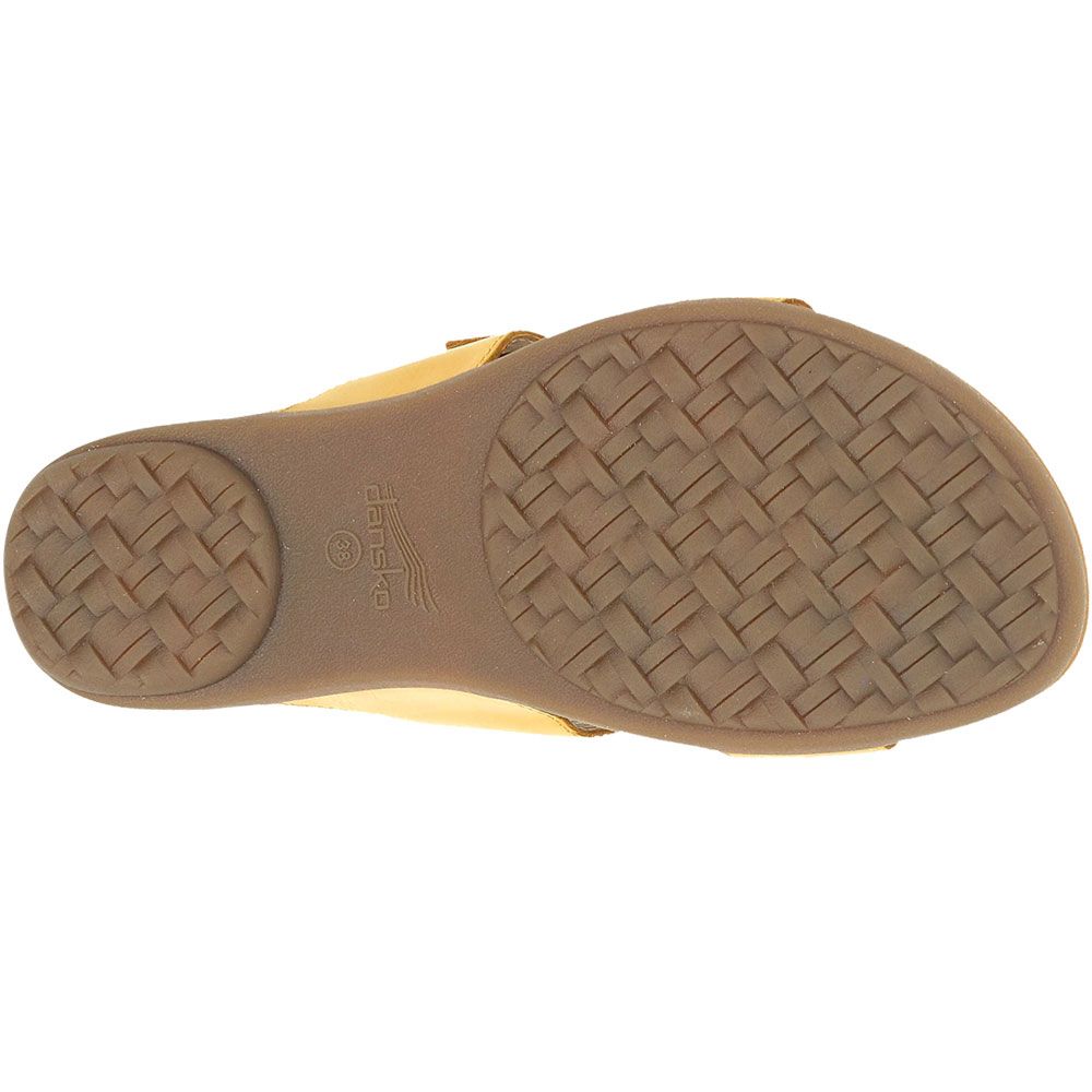 Dansko Justine Sandals - Womens Yellow Sole View