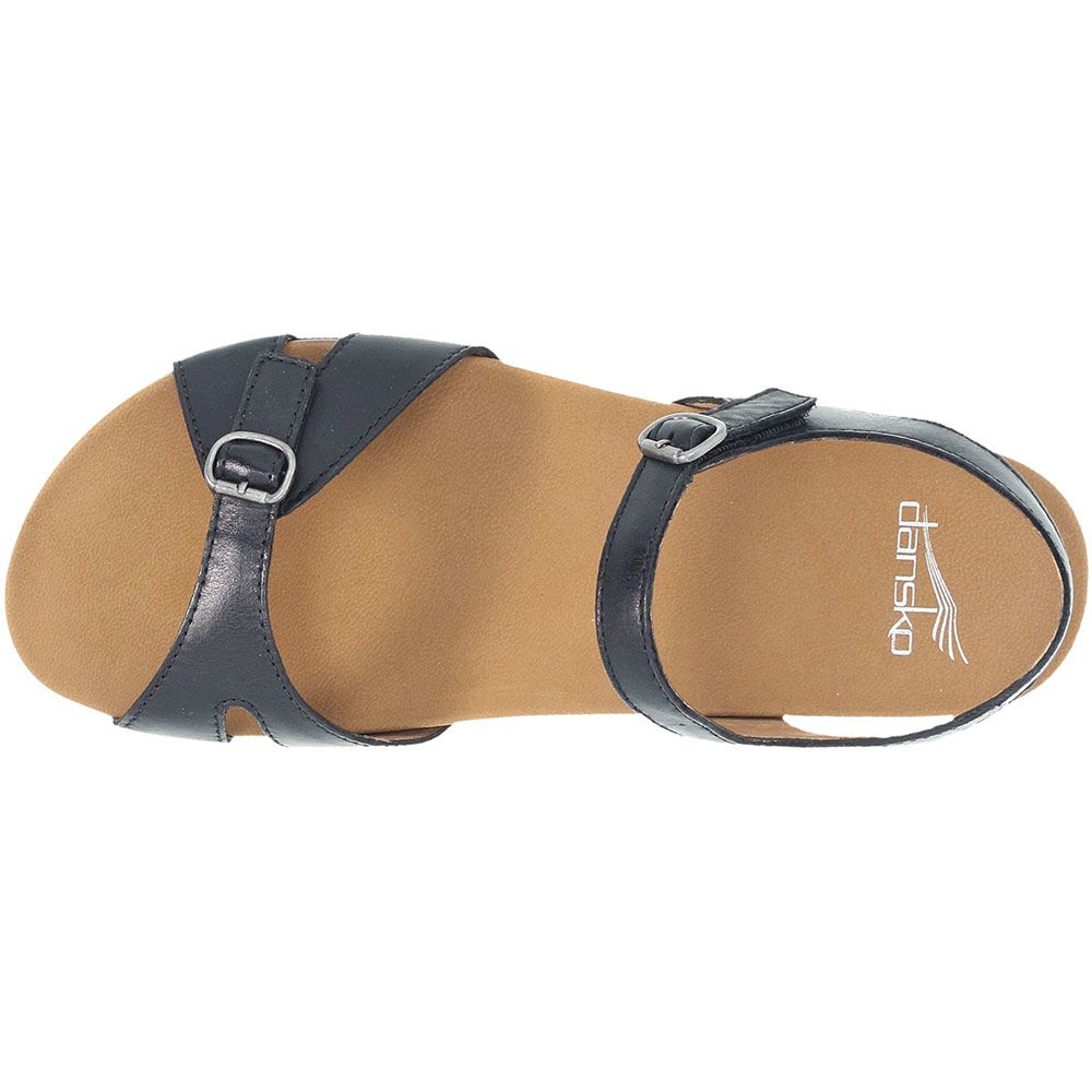 Dansko Judith Sandals - Womens Black Back View