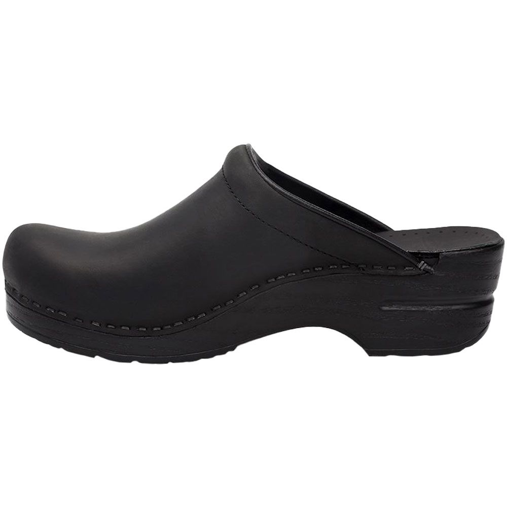 Dansko Sonja Clogs Casual Shoes - Womens Black Oiled Back View