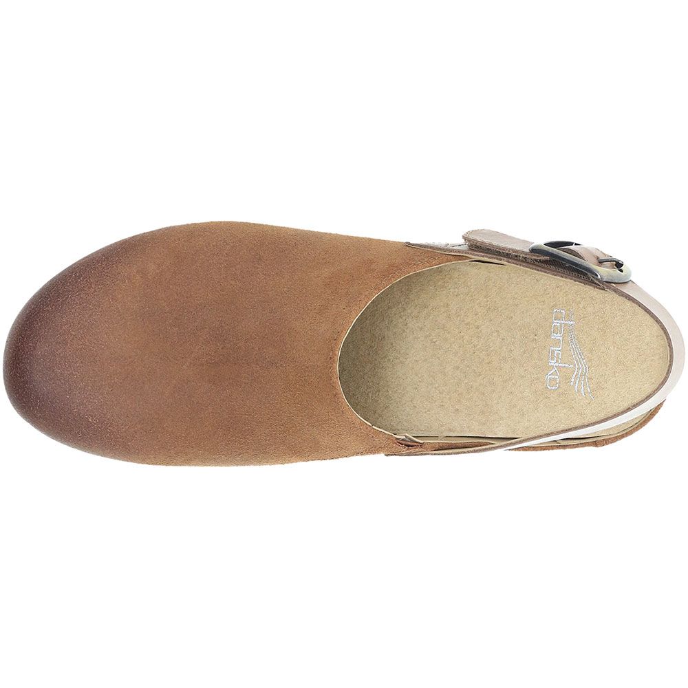 Dansko Merrin Clogs Casual Shoes - Womens Tan Back View